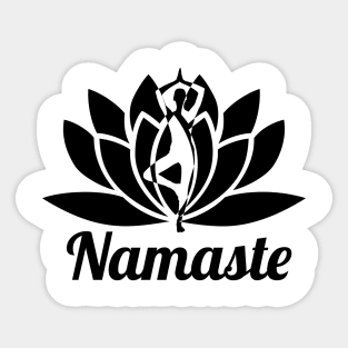 Yoga Lovers Namaste Design Sticker